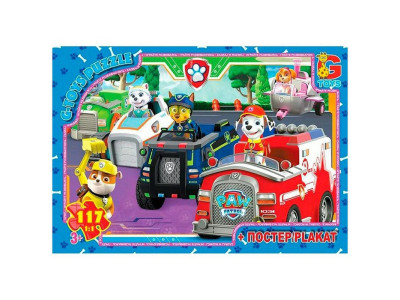 Дитячий пазл "Paw Patrol Щенячий патруль" PW0838 плакат 117 елементів