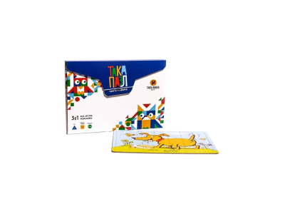 Дитячи Пазли 3 в 1 "Синя песик" Така Мака 960193 20 елементів Дитячи Пазли 3 в 1 "Синя песик" Така Мака 960193 20 елементів