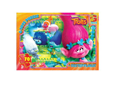 Пазли дитячі "Тролі" TR0078 70 елементів