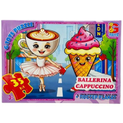 Дитячий пазл "Привіт з Італії - Балерина-Капучіно" ZC381 постер 35 елементів Дитячий пазл "Привіт з Італії - Балерина-Капучіно" ZC381 постер 35 елементів