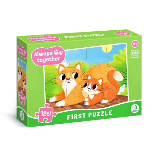 Пазл дитячий "Завжди разом Котики" 300632 12 елементів