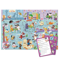 Дитячий пазл Шукай та знаходь "Котяче кафе" 300667 100 елементів