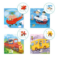 Дитячий набір пазлів "Транспорт" DoDo 300132 4 в 1