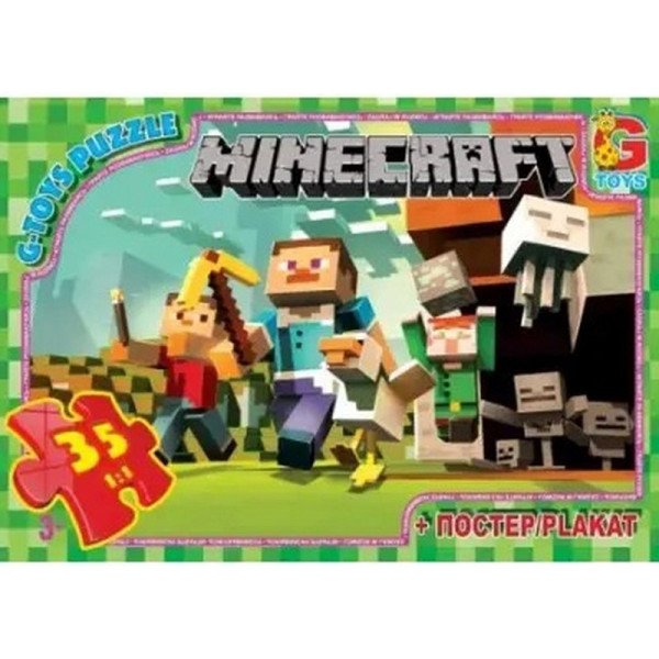 Пазли дитячі "Minecraft" MC770 35 елементів Пазли дитячі "Minecraft" MC770 35 елементів