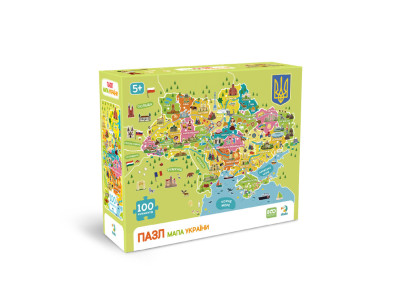 Пазли класичні "Карта України" 300706, 100 елементів