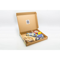 Деревяний пазл "Мапа України" Арт-60906 синьо-жовтий 60х90 см