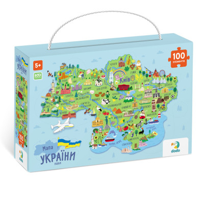 Дитячий пазл "Карта України" 300267 100 елементів