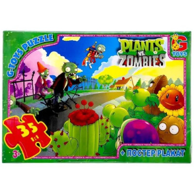 Дитячий пазл "Рослини проти Зомбі" PVZ01 постер 35 елементів