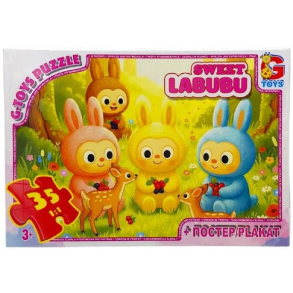 Дитячий пазл "Веселі Лабубу" LAB40 постер 35 елементів Дитячий пазл "Веселі Лабубу" LAB40 постер 35 елементів