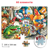 Дитячий пазл "Казка про розумне мишеня" Енергія Плюс 83873 на 60 елементів Дитячий пазл "Казка про розумне мишеня" Енергія Плюс 83873 на 60 елементів