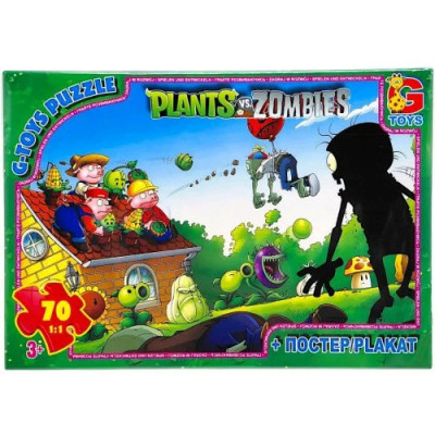 Дитячий пазл "Рослини проти Зомбі" PVZ04 постер 70 елементів