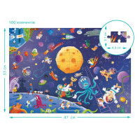 Дитячий пазл Шукай та знаходь "Шалений космос" 300668 100 елементів