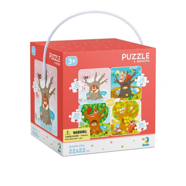 Дитячий набір пазлів "Пори року" DoDo 300125 4 в 1 Дитячий набір пазлів "Пори року" DoDo 300125 4 в 1