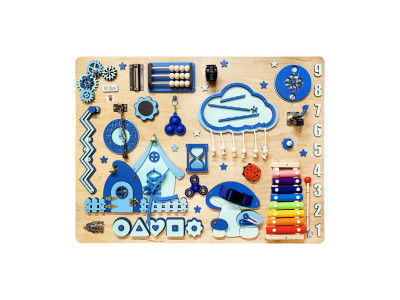 Розвиваюча іграшка Бізіборд "Поляна" TG1909583664, 80х60 см, Блакитний