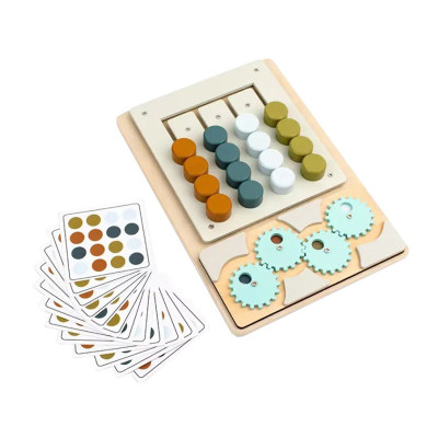 Дитяча розвиваюча іграшка-головоломка MD 0836-3 дерево 26х18 см