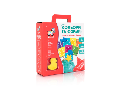 Розвиваюча гра-сортер Кольори та форми ZB2001-01 з дерева