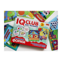 Навчальні пазли Вивчаємо форми.IQ-club для малюків 13203007 6 карт у наборі
