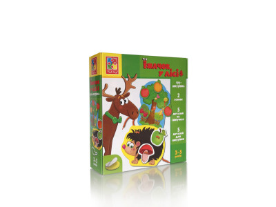 Гра-шнурівка з липучками "Їжачок у лісі" Vladi Toys VT1804-45 (укр)