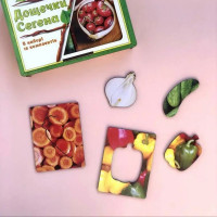 Деревяні Дощечки Сегена "Овочі" Ubumblebees (ПСФ036) PSF036 з візерунками