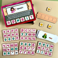 Планшет для дівчаток "Збери слово за картинкою" Ubumblebees (ПСД199-УКР) PSD199-UKR українською мовою