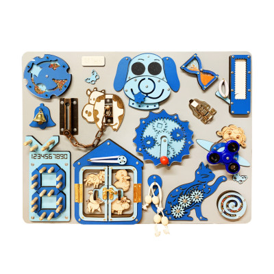 Розвиваюча іграшка Бізіборд "Пес" TG1910759176, 50х40 см, Блакитний