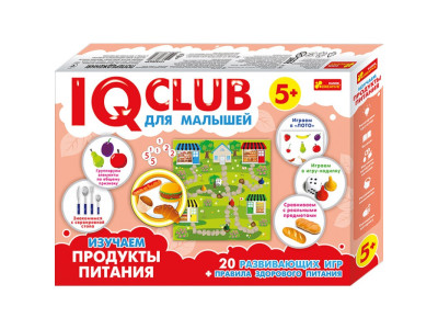 Навчальні пазли. Вивчаємо продукти харчування. Iq-club для малюків (р) 13152043
