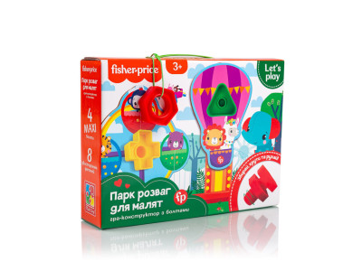 Гра-конструктор з болтами @Fisher-Price. Парк розваг@ Vladi Toys VT2905-21 Укр
