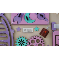 Розвиваюча іграшка Бізіборд "Космос" TG1910718876, 60х40 см, Рожевий