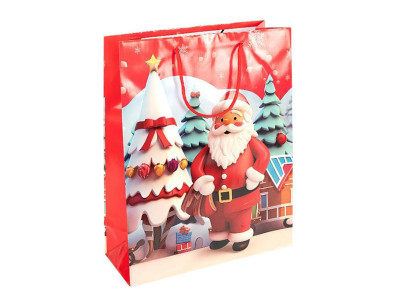 Пакет подарунковий "Новий Рік" 2571-2-4 розмір 26х32х10 см