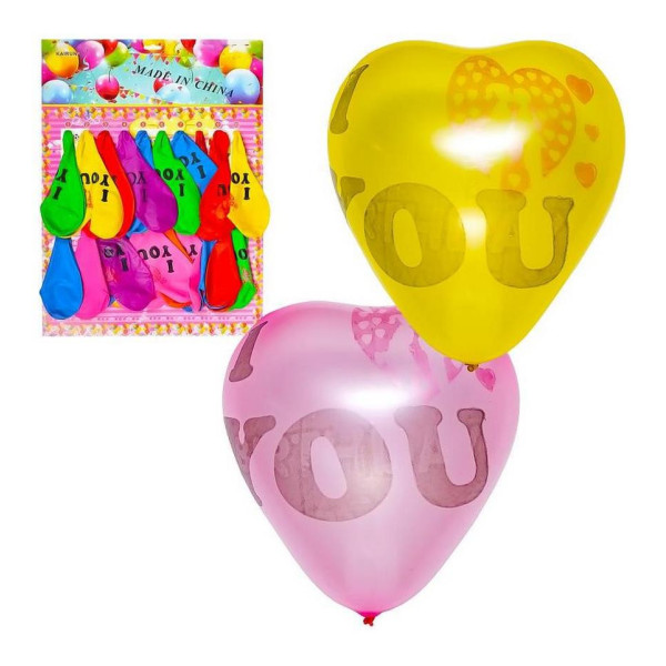 Набір повітряних кульок "I love you" COLOR-IT 11-96 кулька-гігант Набір повітряних кульок "I love you" COLOR-IT 11-96 кулька-гігант