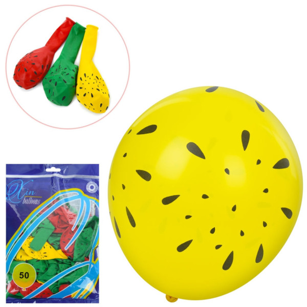 Повітряні кульки MK 5282 2 дюйми 3 кольори набір 50 шт