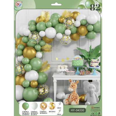 Набір повітряних куль для створення фотозони-арки HY-04330 82 штуки