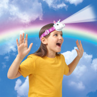 Дитячий налобний ліхтарик Казковий єдиноріг Brainstorm E2074 зі світлом та звуком