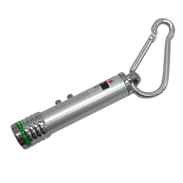 Дитячий Ліхтарик-брелок MK 4270 лазерна указка розмір 7 см Сріблястий Дитячий Ліхтарик-брелок MK 4270 лазерна указка розмір 7 см Сріблястий