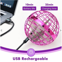 Літаюча куля-спіннер Flynova pro 368FN(Pink) зі світлом