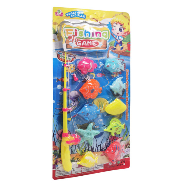 Дитячий ігровий набір Рибалка на магніті 3016(Yellow) 1 вудка 10 рибок