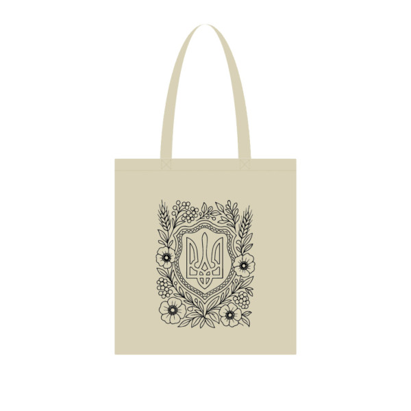 Екосумка для покупок "Герб України" Сумка-шоппер 190CCT-1 38 x 42 см (190г/м2)