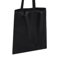 Екосумка для покупок Сумка-шоппер чорна розмір 38 х 42 см (140 г/м2)