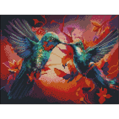 Алмазна мозаїка без підрамника "Колібрі" ZAV3040-46 30х40 см