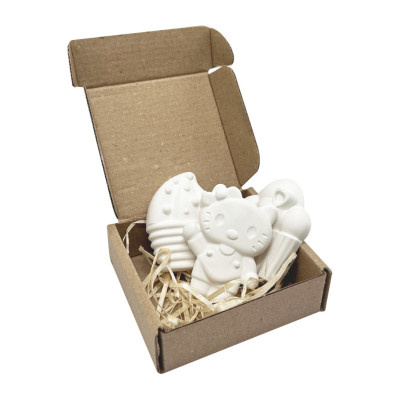 Гіпсові фігурки для декорування "Смаколики Kitty" gips008 3 фігурки