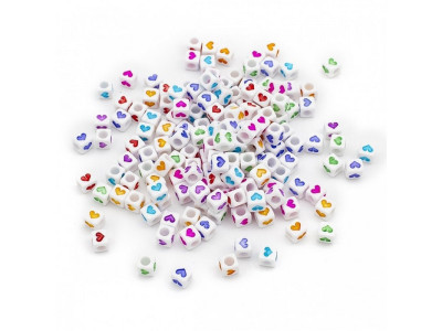 Декоративні намистинки для творчості Кубики Dom Busin УТ100030757 в упаковці 150 шт Декоративні намистинки для творчості Кубики Dom Busin УТ100030757 в упаковці 150 шт