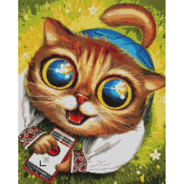 Алмазна мозаїка "Котик з ППО" ©Маріанна Пащук DBS1123 40x50 см Алмазна мозаїка "Котик з ППО" ©Маріанна Пащук DBS1123 40x50 см