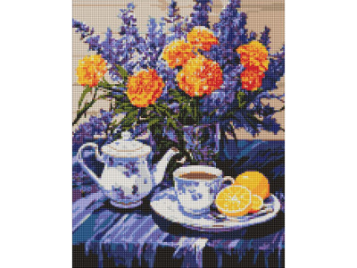 Алмазна мозаїка"Лавандова гармонія" ©art_selena_ua AMO7979 40х50 см з АВ стразами