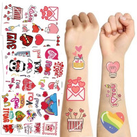 Набір тимчасових тату "Кохання №3" Love-tattoo-mini-set-2-10 10 штук розмір 12 х 7 см