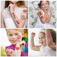 Набір тимчасових тату "Кохання №3" Love-tattoo-mini-set-2-10 10 штук розмір 12 х 7 см