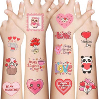 Набір тимчасових тату "Кохання №3" Love-tattoo-mini-set-2-10 10 штук розмір 12 х 7 см