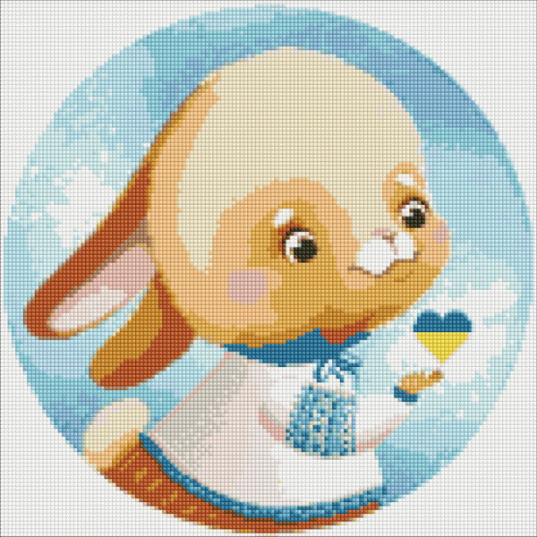 Алмазна мозаїка "Зайчик" ©Катерина Валер'єва AMO7432 Ідейка 40х40см Алмазна мозаїка "Зайчик" ©Катерина Валер'єва AMO7432 Ідейка 40х40см