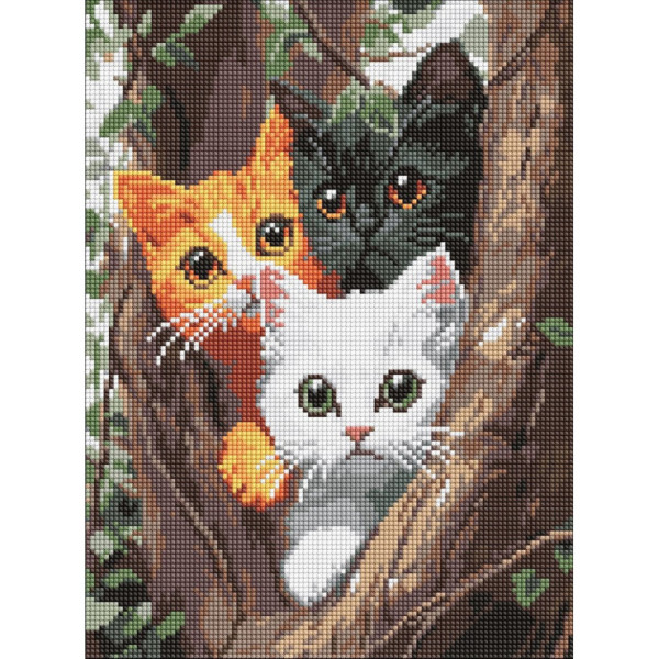 Алмазна мозаїка "Котики на дереві" ©art_selena_ua AMO8299 30х40 см Алмазна мозаїка "Котики на дереві" ©art_selena_ua AMO8299 30х40 см
