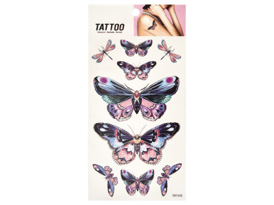 Тимчасове татуювання "Метелики та бабки Tattoo" 1020-HM1648