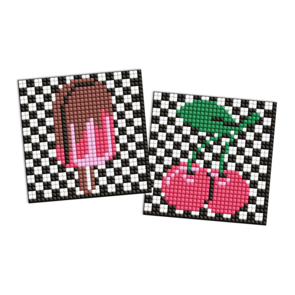 Алмазна мозаїка "LOL Surprise! Вишні і морозиво" AMG1109 на самоклеючій основі 9x9 см